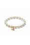 Women's Pearl and Stone Charm Handmade Bracelet - 5