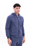 3 Yarn Thick Textured K Hooded Full Zipper Winter Men's Tracksuit Set - 2
