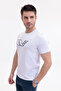 30/1 Single Jersey Fabric Crew Neck Logo Printed Short Sleeve Men's T-Shirt - 7