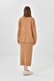 Women's Mock Neck Casual Sweater Long Skirt Two-Piece Knitwear Set - 6