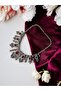 Zircon Stone Water Drop Engagement Henna Wedding Choker - 6