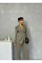 Buttoned Sleeve, Front Veer Detail, Lined Jacket and Trousers Set - 3