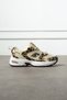 Women's Beige Leopard Detailed Thick Sole Trend Sneaker Sports Shoes - 3