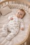 Organic Rainbow Figured Unisex Newborn Baby Romper - 3