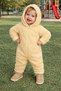 Winter Sweet Baby Hooded Plush Jumpsuit Pearl Detailed Winter Soft Jumpsuit - 3