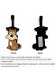 🧳 ✨ Cute Dog Luggage Tag, Baggage Tag, Bag Tag, Suitcase Tag Blue - 5