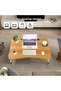 Portable Folding bed Table, Laptop Desk With ipad and Cup Holder - 4