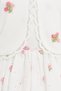 Pamina Baby Girl 6-24 Months Floral Pattern Linen Dress with Bolero White - 5