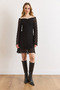 Women's Black Lined Flexible Mini Lace Dress Elb-19002588 - 2