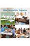 Foldable Lightweight Trestle Outdoor Camping Tables, Heavy Duty Plastic Outdoor Folding Picnic Table - 2