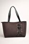 Large Size Suede Women's Shoulder Bag – Zippered, Lined, Special Design - 4
