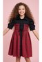 Plaid Girl's Red Special Occasion Dress - 5