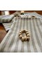Milk Coffee Striped Napkin Set 40X40 with Buckle Gift 6 Pieces - 4