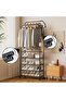 Freestanding Coat Rack with Hooks – Multi-Purpose Portable Closet Organizer for Clothes, Shoes & A - 6