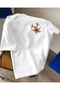Teddy Bear Smiley Face Printed Unisex Women/Men Oversized Crew Neck T-shirt
