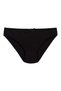 Ribbed Knit Lycra Bikini Women's Panties Pack of 6 Black - 2