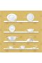 Phoenix Collection 45 Pcs Dinner Set Real Gold Plated - 3