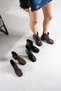 Tammy Women's Genuine Leather Thick Heel Zippered Short Boots - 4