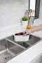 Triangular Sink Strainer with Suction Cup Kitchen Sink Corner Strainer White - 7