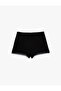 Elastic Waist Lace Trim Viscose Shorts Pajama Bottoms - 3