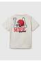 Boy's Light Gray Melange Graphic Printed T-Shirt - 2