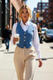 Women's V-Neck Sleeveless Fitted Denim Vest Plain Pattern Unlined Regular Length Basic Silhouette 100% Cotton