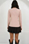 Beige Heart Collar Long Sleeve Knitted Blouse Alc-X14791 - 4