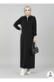 Half Zipper Hijab Dress - 2