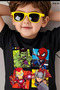 100 Super Days Printed Unisex Children's T-Shirt