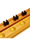 Wall Mount 6 Billiard Pool Cue Stick Holder Rack (Brown) - 4