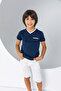 Boy's V-Neck Pocket Detailed Combed Cotton - New Product - 3