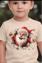 Unisex Children's T-Shirt with Santa Claus Print