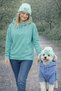 Mom and Dog Beanie 2-Piece Set - with Mom's Girl Label - Owner & Dog Matching Beanie - Dog Hat