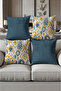 Digital Printed Soft Textured 4-Piece Throw Pillow Cover Set (43X43 cm) Krl0086