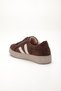 Women's Casual Sports Shoes Brown Suede Tied Thin Sole - 5
