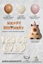 Capybara Theme Birthday Balloon Chain Decoration Set with Banner and Age Balloons - 2