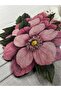 Love Series Peony Patterned Stain-Resistant Gardenia Fabric Digital Printed Cocktail & Presentation Napkin 6Pcs - 3