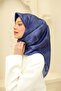Women's Midnight Blue Cloud Pattern Shiny Shiny Scarf 75002-59
