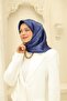 Women's Midnight Blue Cloud Pattern Shiny Shiny Scarf 75002-59 - 6