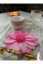 Papatya Series 3D Digital Printing Design Cocktail & Presentation Napkin 6 Pieces - 2