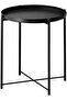 Folding Metal Side Table with Removable Tray