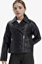 Anti-Wrinkle Faux Leather Jacket for Girls F8742A826Sp