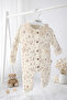 Ribbed Knit Lace Baby Girl Jumpsuit