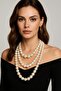 White 3-Piece Pearl Women's Necklace