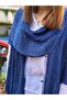 Blue Color Shawl Collar Mercerized Cardigan