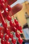 10X13 mm Red Crimped Amber Prayer Beads - Signed by Master Fatih Erbabacan - 2