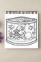 Tiny Aquarium - 21X21 cm Coloring Book, for Children and Adults - 4