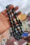10X13 mm Black Crimped Amber Prayer Beads - Signed by Master Fatih Erbabacan