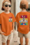 STRIPED CHARACTER PRINTED UNISEX KIDS T-SHIRT