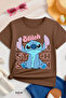 Stitch Printed Unisex Children's T-Shirt